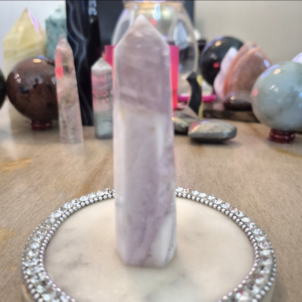 Natural Fluorite Crystal Point Obelisk Tower #Z - Picture 3 of 6